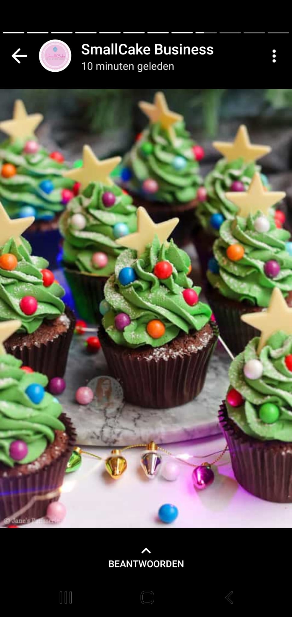 Kerstboompje Cupcakes
